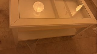 Tavolo da centro Ikea in vetro e legno LIATORP