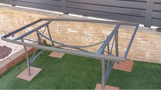 Estructura de mesa de aluminio