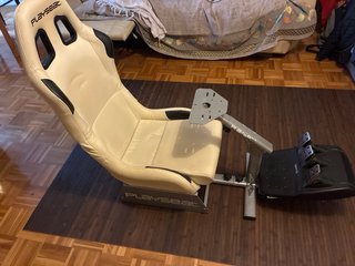 Silla Playseat Evolution Blanca + volante logitech