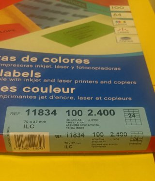 Etichette Gialle Apli 70x37mm (90 pz)