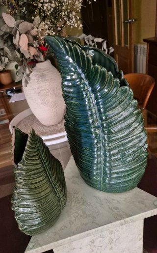 Set di 2 vasi decorativi a forma di foglia Maison du Monde