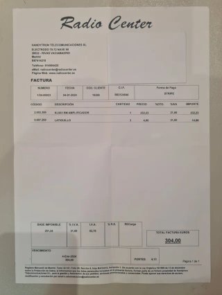 RM Italy KL-503 Amplificador Lineal 25-30 MHz