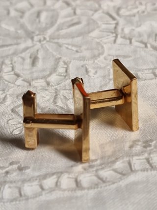 Gemelli Uomo Metallo Dorato Cm. 1,8x1,5