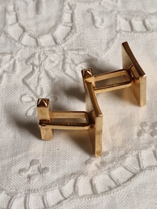 Gemelli Uomo Metallo Dorato Cm. 1,8x1,5