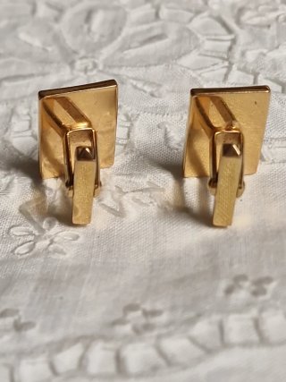Gemelli Uomo Metallo Dorato Cm. 1,8x1,5