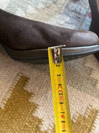 Zapatos tacón ante marrón Pitillos T38