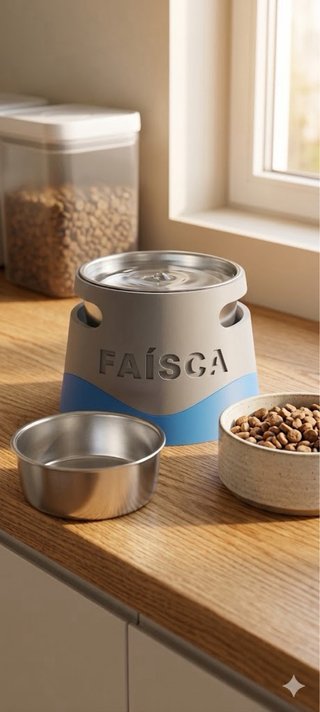 Comedero y bebedero personalizado para mascotas