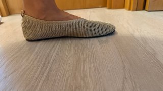 Manoletinas Zara Malla Dorada