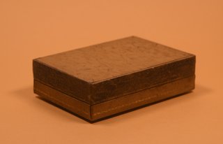 Antica scatola legno e sughero artigianale (Italia