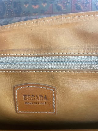 Bolso Escada Piel Marrón Multicolor
