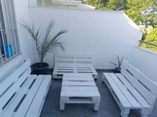 Conjunto de Palets Blancos para Exterior