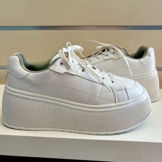 Zapatillas Zara Plataforma Blancas