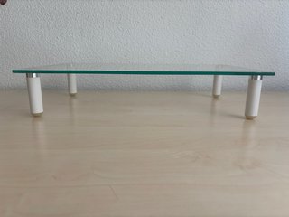 Soporte monitor cristal transparente