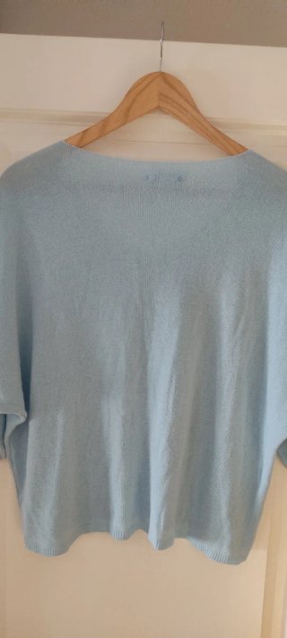 Chaleco mujer talla única azul