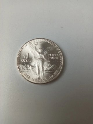 2 Monedas Libertad Plata Pura 1986 y 1992