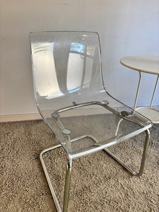 Silla transparente moderna Ikea Tobias