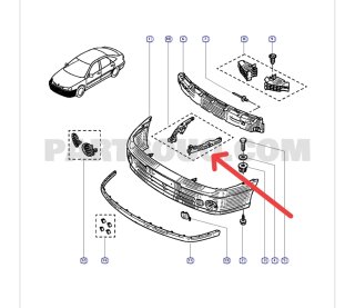 Soportes Defensa Delantera Renault Laguna I