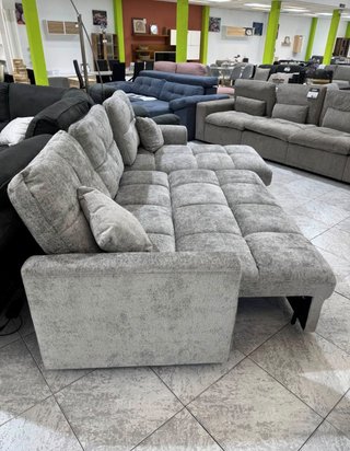 Sofá Cama Miren Gris con Arcón + L Reversible