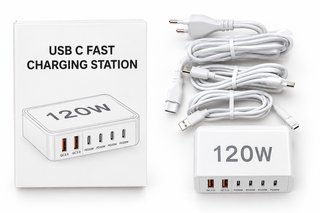 Stazione Ricarica Rapida USB-C 120W