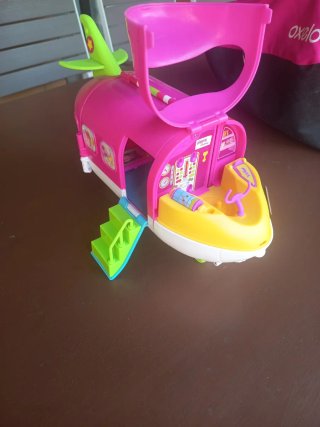 Avión PinyPon Rosa y Blanco