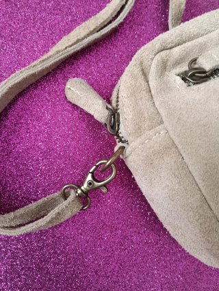 Bolso Brownie Beige Piel