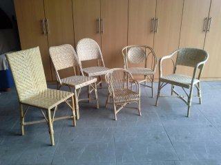 Poltrona in vimini artigianale