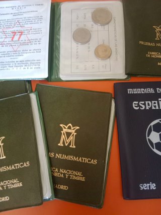 Lote Pruebas Numismáticas y Mundial 82