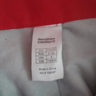 Pantalón de esquí/nieve infantil rojo