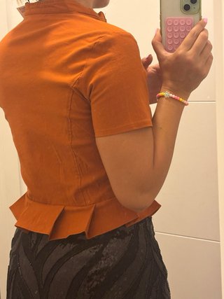 Blusa Zara Talla S Naranja