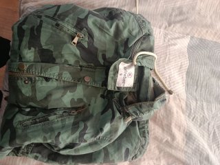 Chaqueta militar verde camuflaje