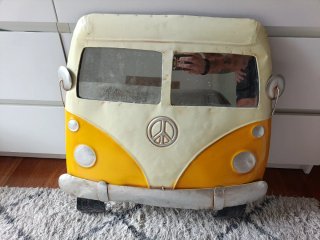 Chapa espejo decoración furgoneta VW