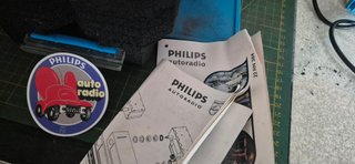 Autoradio Vintage Anni '60 Conv. Bluetooth Philips