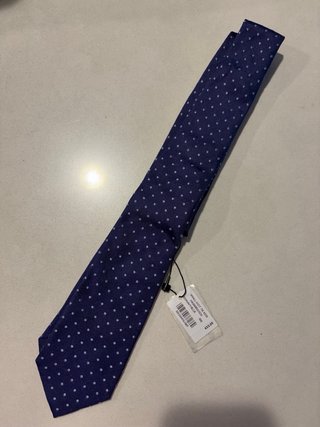 Corbata Hackett niño azul lunares