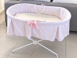 Capazo Minicuna Rosa Estampado