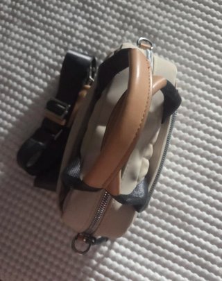Bolso bandolera beige mujer