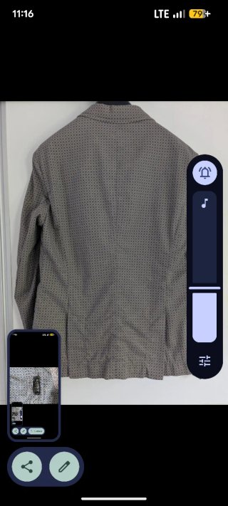 Chaqueta Americana Italiana Entretiempo
