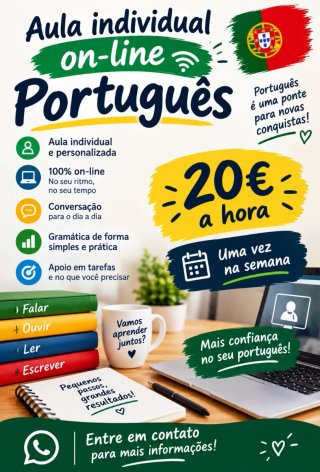 Clases de portugués con profesora nativa