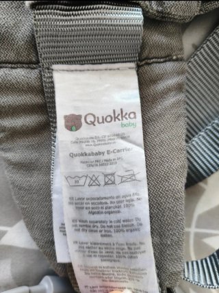 Mochila Portabebés Quokkababy E-Carrier Gris