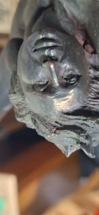 Escultura Manel Vidal, acabado en bronce