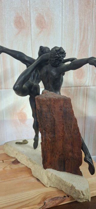 Escultura Manel Vidal, acabado en bronce