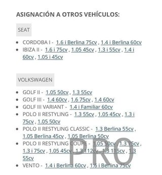 Bomba agua seat volkswagen