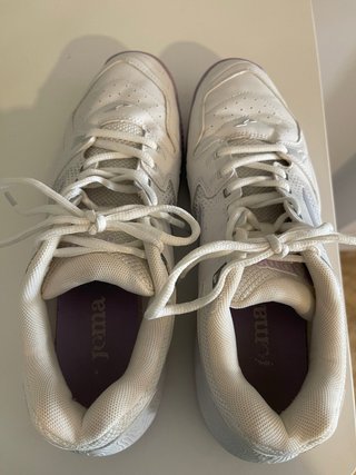 Zapatillas Joma pádel/tenis blancas y lila T41