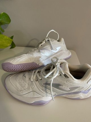 Zapatillas Joma pádel/tenis blancas y lila T41