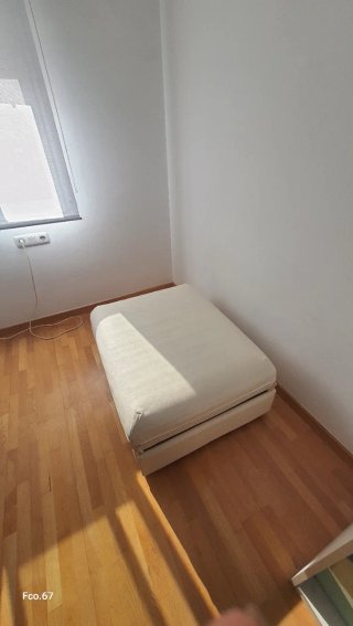 Puff cama plegable beige