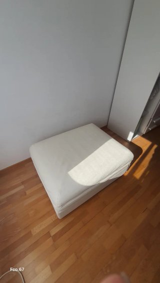 Puff cama plegable beige