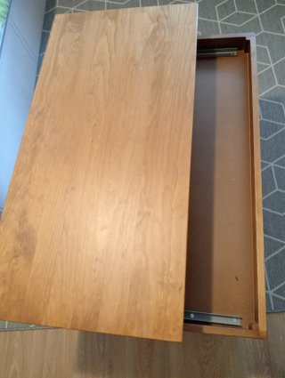 Mesa salón elevable 2 alturas madera