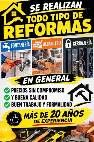 Se hacen todo tipo de reformas