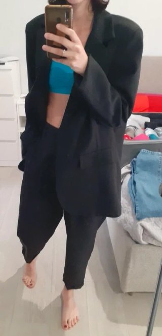 Completo nero oversize taglia unica