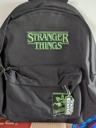 Zaino Stranger Things nero unisex