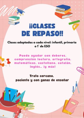 ¡Profesora de repaso!